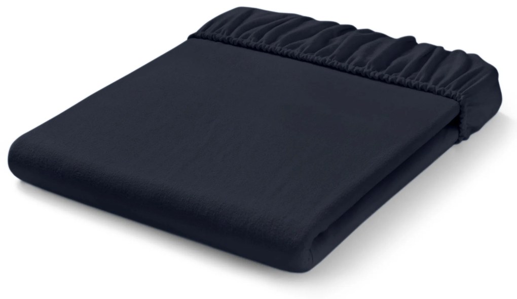 Napínacie prestieradlo z česanej bavlny, modré, štandardná veľkosť