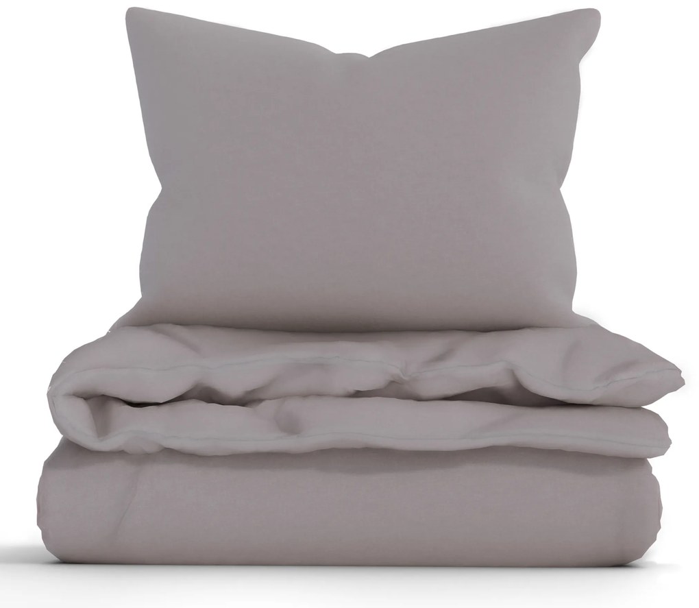 Predĺžené bavlnené obliečky Renforcé - Jasmine sivohnedá