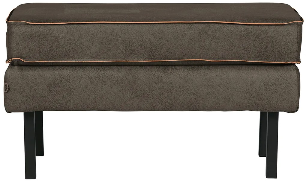 BePureHome Rodeo kožený ottoman - Koňak