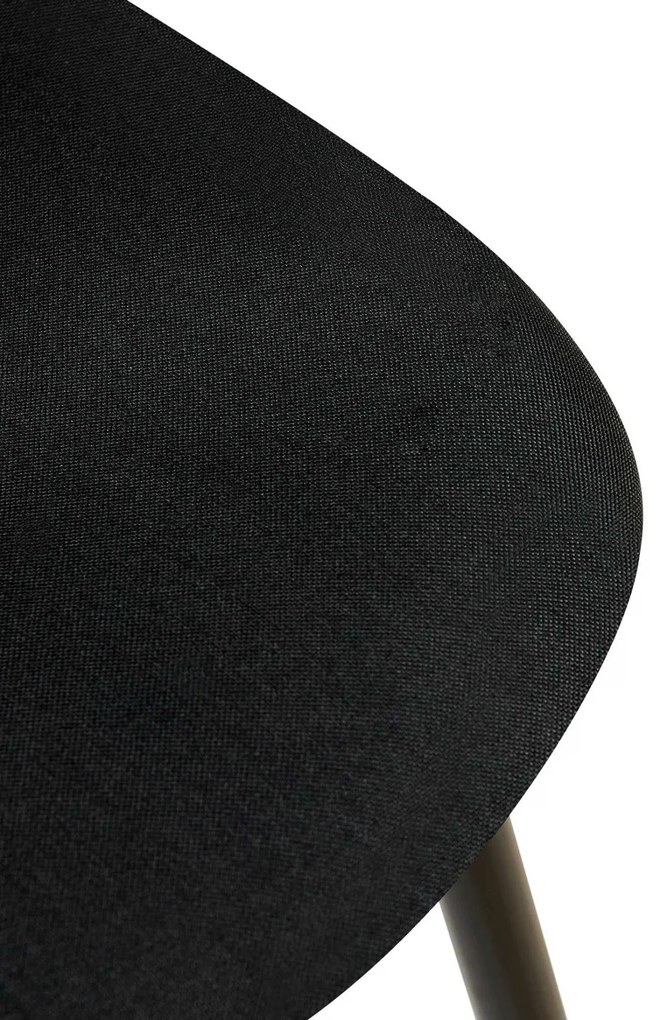 Stolička Giverny látka - čierna