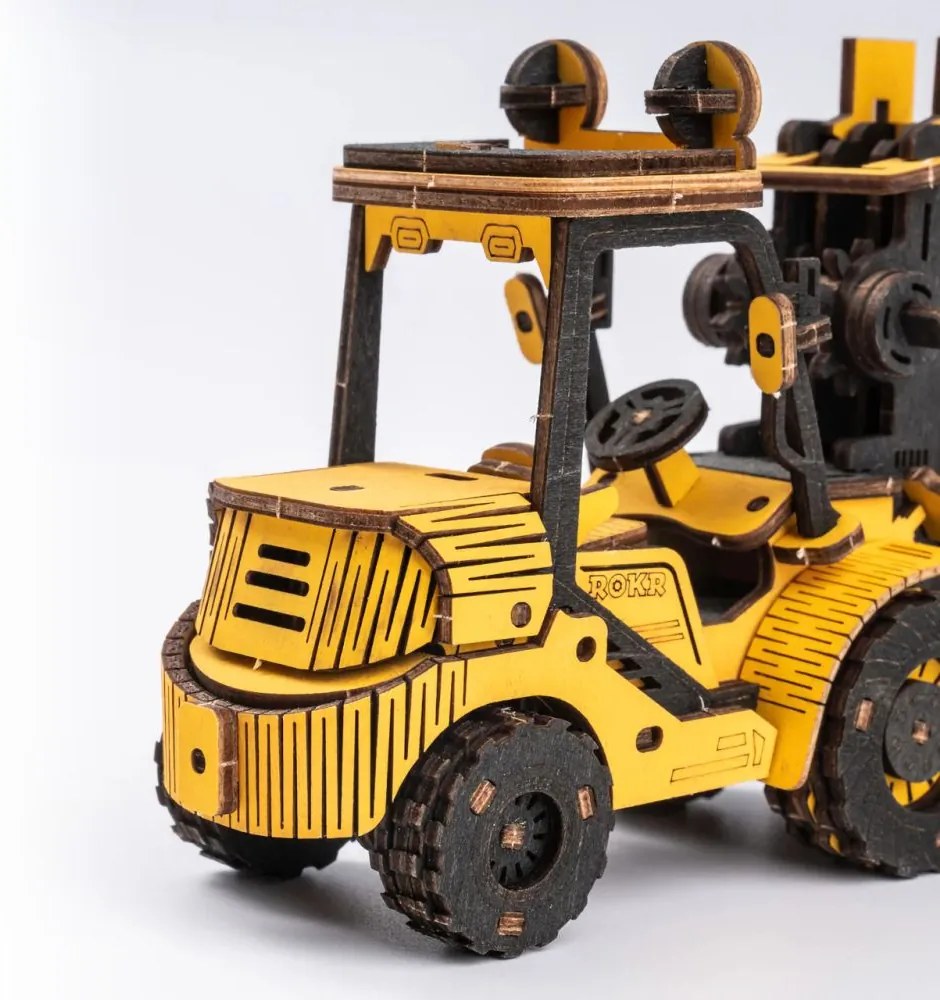Robotime Rokr 3D dřevěné puzzle Vysokozdvižný vozík 139 ks
