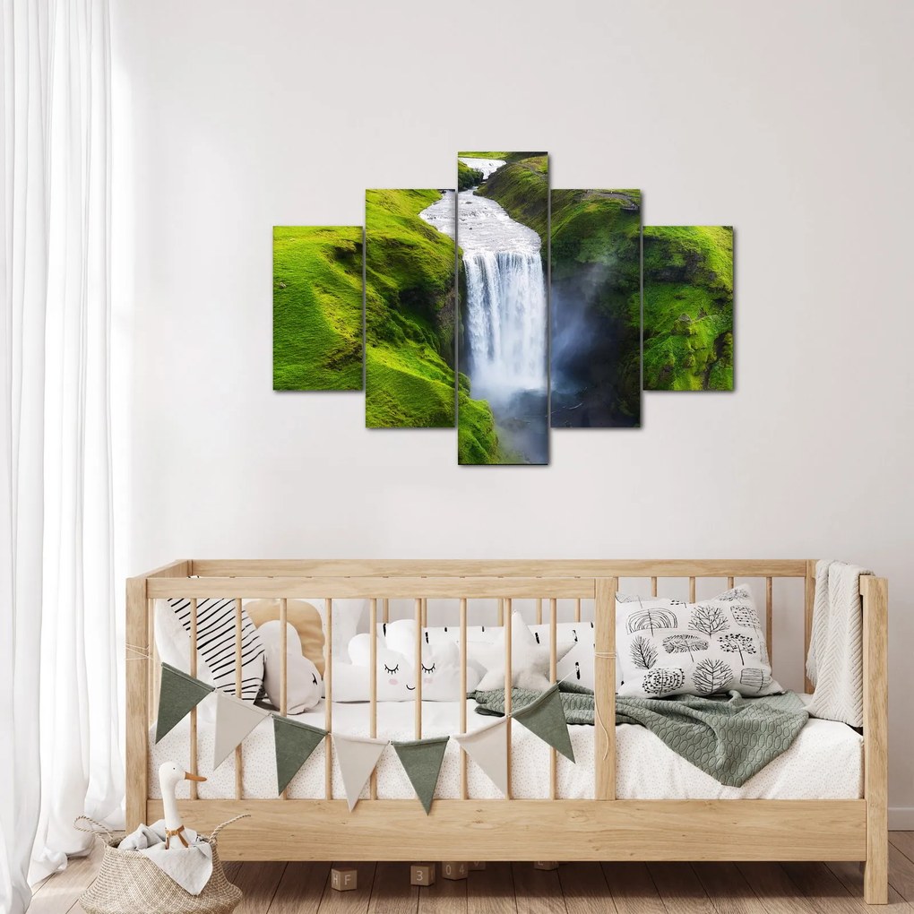 Obraz - Vodopád Skogafoss (150x105 cm)