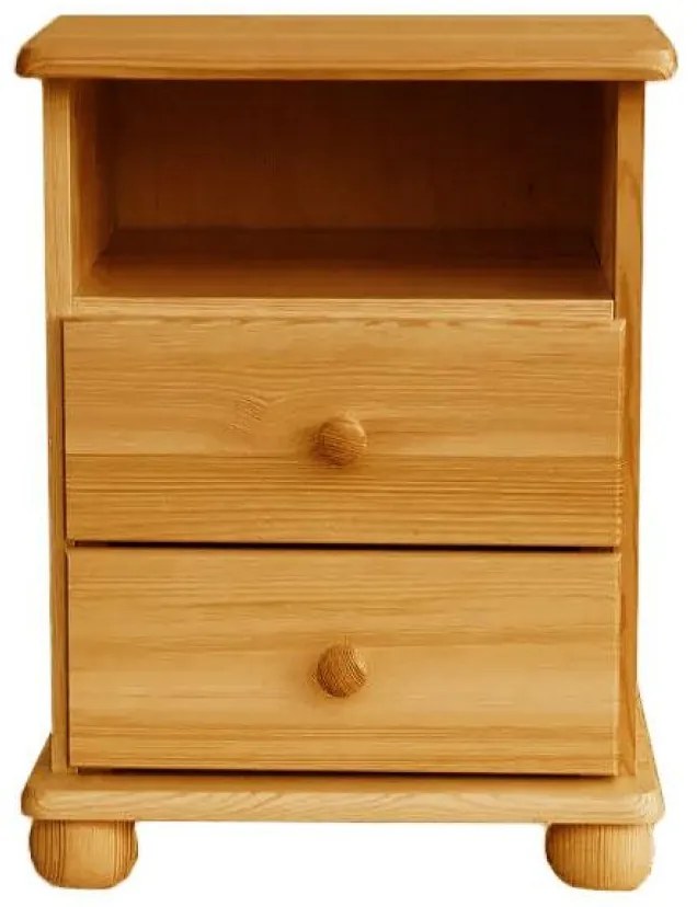 ComfortMatrace Nočný stolík z masívu FELIX Barva: orech