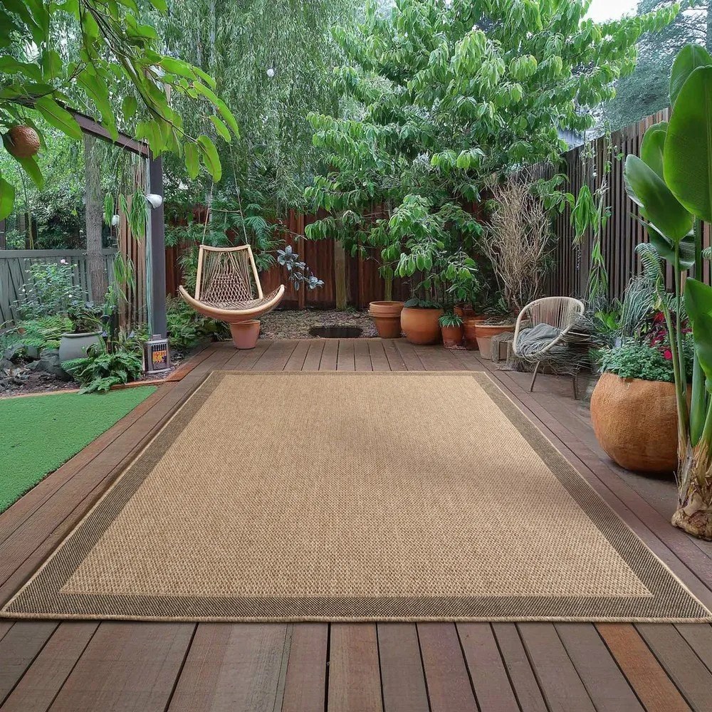 Hnedý vnútorný a vonkajší koberec 160x230 cm Timber 1402 – Ayyildiz Carpets