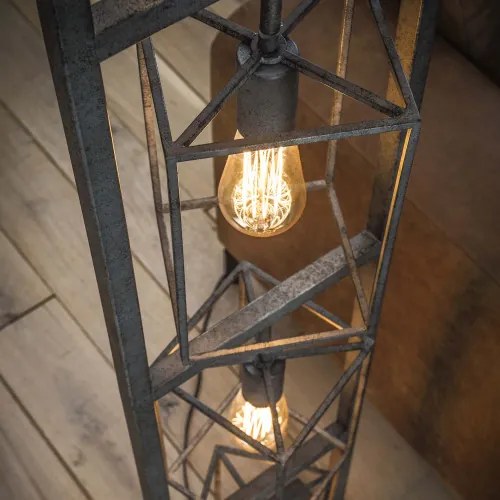 Stojaca lampa 72-37 4 x Cubic tower - Komfort-nábytok