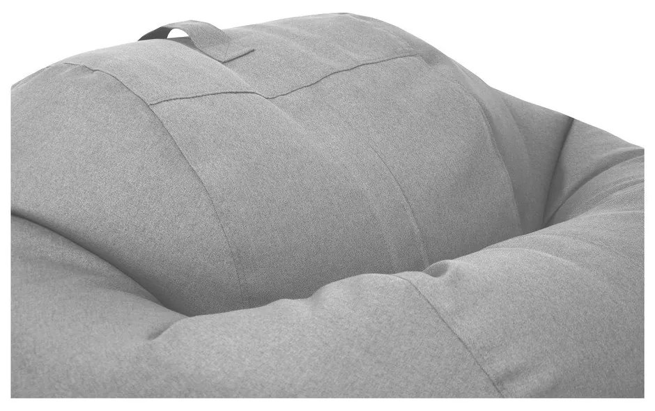 Svetlosivý sedací vak Roll 135 – SLOWDOWN