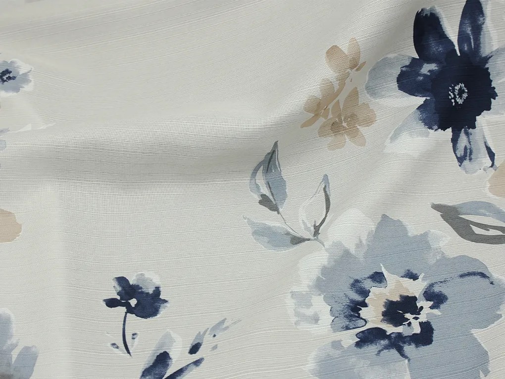 Sprchový záves a predložka LILAC modrý, set 2 ks