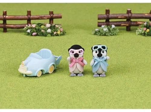 Sylvanian Families Baby tučniaky dvojčatá s autíčkom