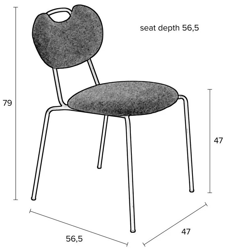 Svetlozelené jedálenské stoličky v súprave 2 ks Aspen - White Label