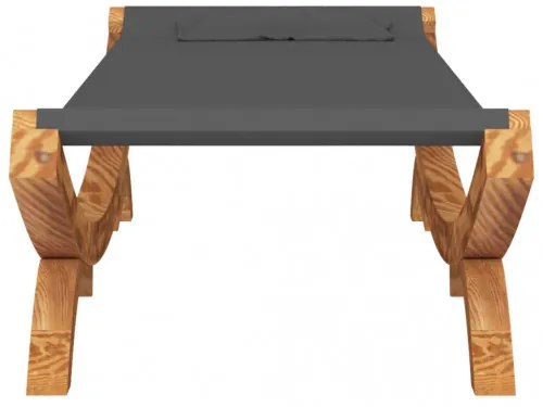 vidaXL Hojdacia sieť 100x188,5x44 cm masívny smrek antracitová-