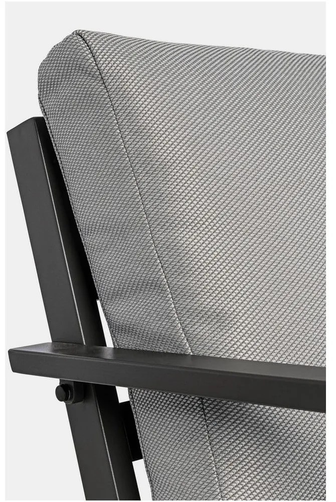 Sivý hliníkový záhradný lounge set pre 4 Harley – Bizzotto