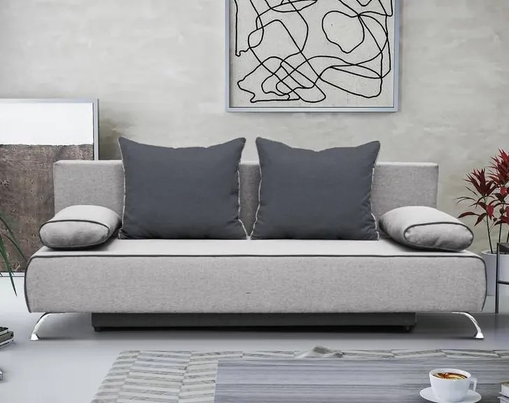 Rozkladacia pohovka TYMON- sivá