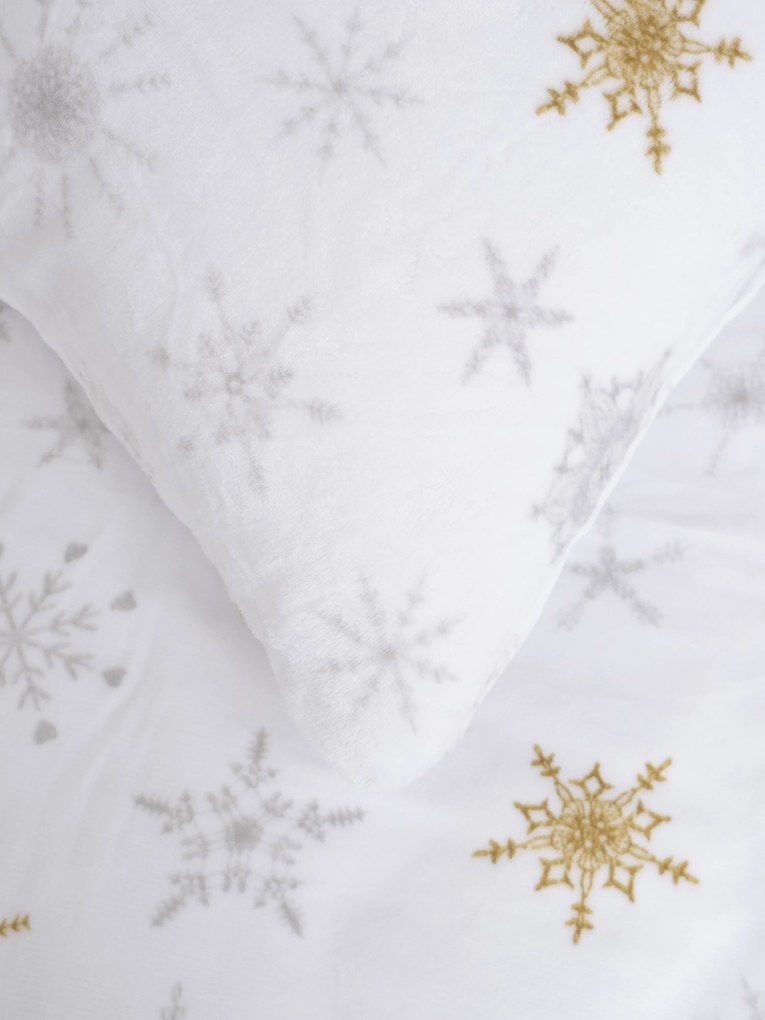 Obliečka na vankúš mikroplyš Exclusive 40 × 40 cm - Frozen biela