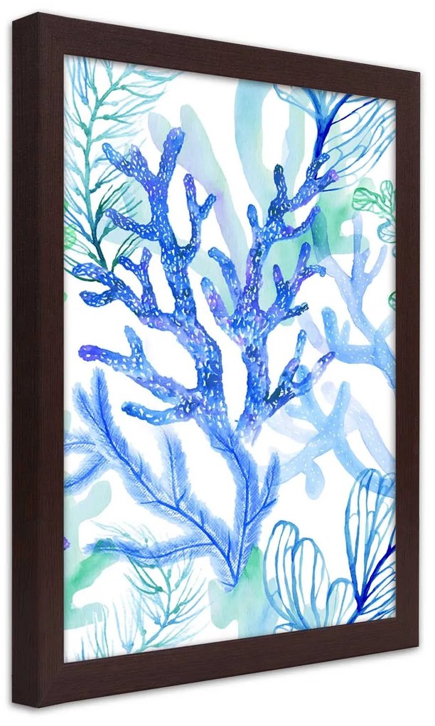 Gario Plagát Morské rastliny a koraly Farba rámu: Bez rámu, Rozmery: 20 x 30 cm