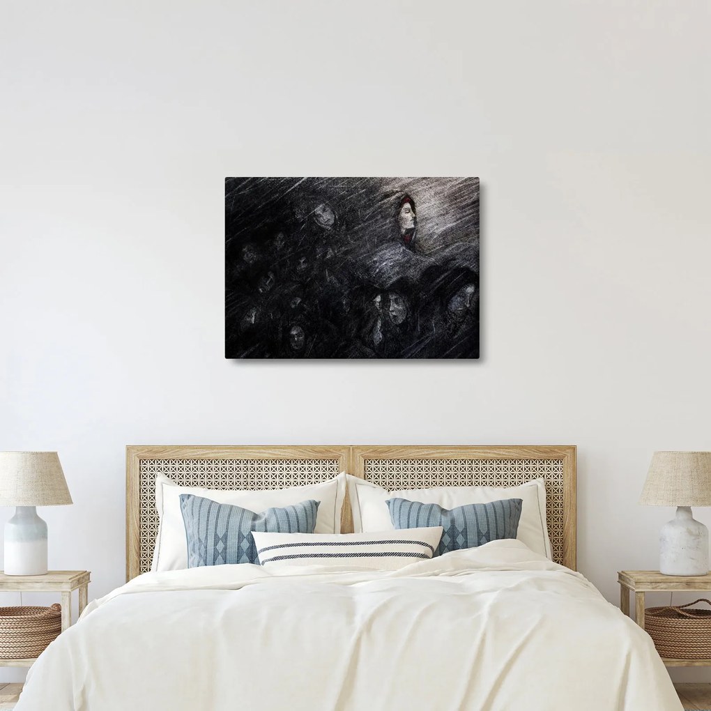 Obraz - Smútok a odriekanie (70x50 cm)