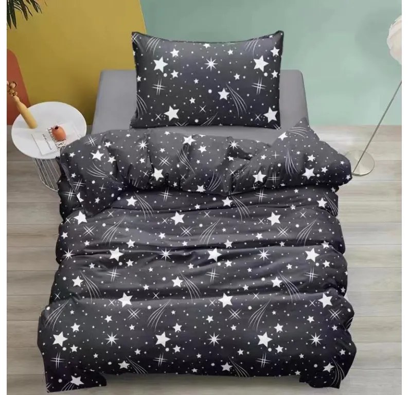 Obliečky z mikrovlákna NOČNÁ OBLOHA sivé Rozmer obliečky: 70 x 90 cm | 140 x 220 cm