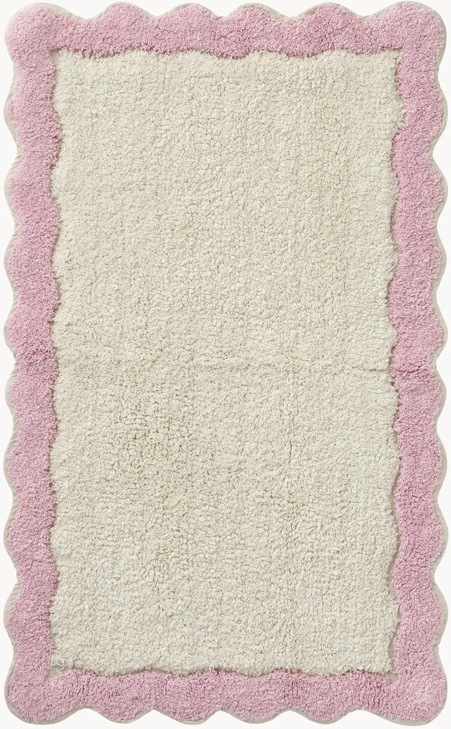 Bavlnená kúpeľňová predložka Scallop