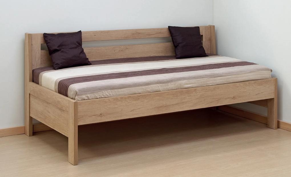 BMB TINA - masívna buková posteľ 90 x 200 cm ľavá, buk masív