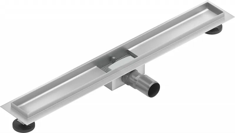Mexen Flat telo pre lineárny odtok 80 cm, inox - 1015080