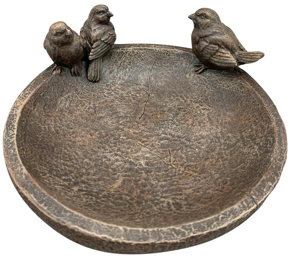 Napájadlo pre vtáky Kieran, 8,8x20 cm, magnézium, hnedá