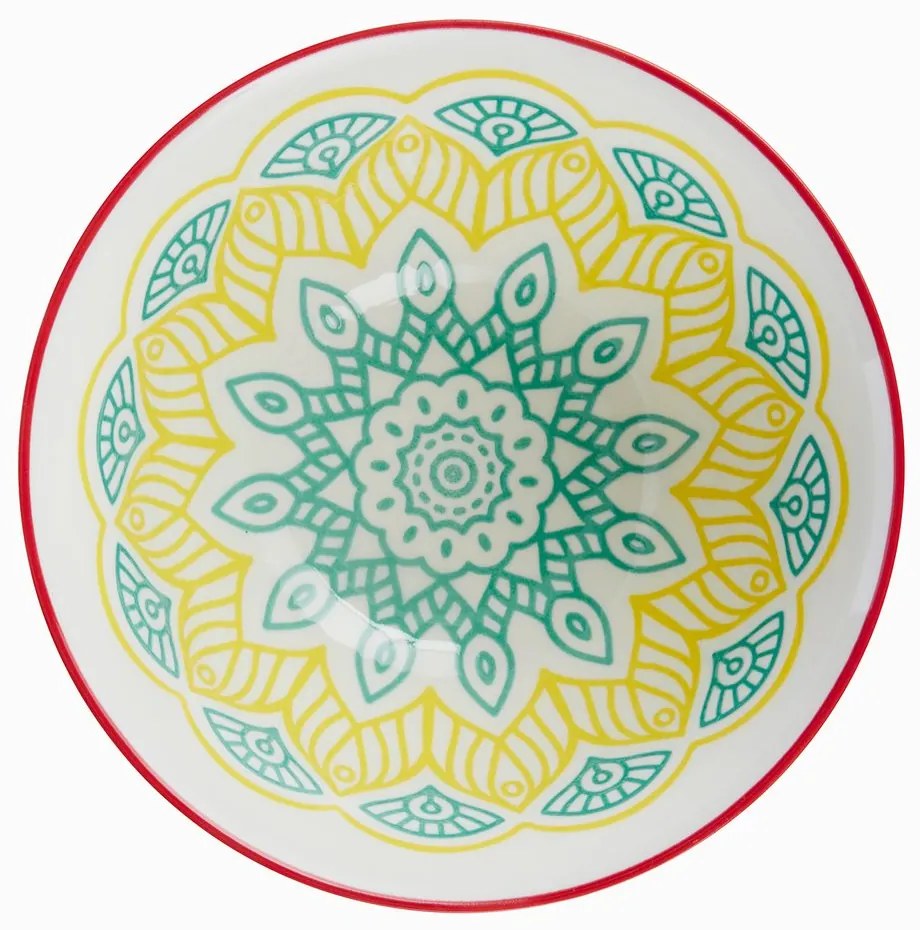 ORNAMENTS Miska 520 ml - žltá/zelená