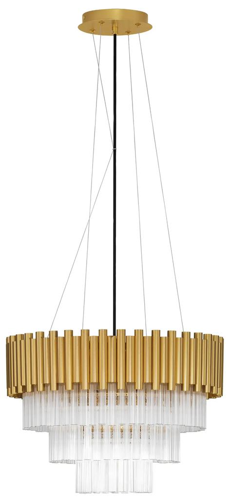 Novaluce Luxusný luster na lanku Magnolia 4 chróm Farba: Zlatá, Verzia: 39