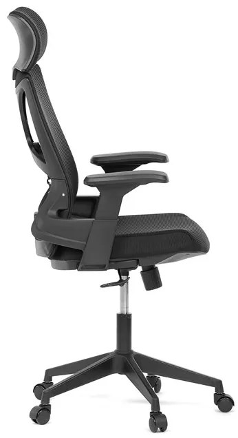 Autronic BONTEC Kancelárska stolička, hojdací mechanizmus, čierna sieťovina, KA-S247 BK Farba: Čierna