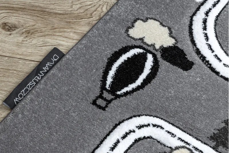 Dywany Łuszczów, Detský kusový koberec Petit Town streets grey, 140x190, šedá, detská izba