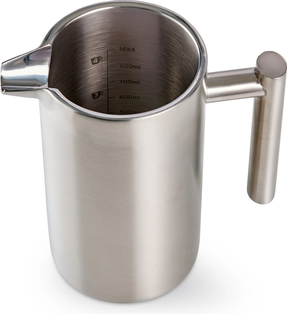 Kanvica french press 900 ml, dvojstenná, ušľachtilá oceľ