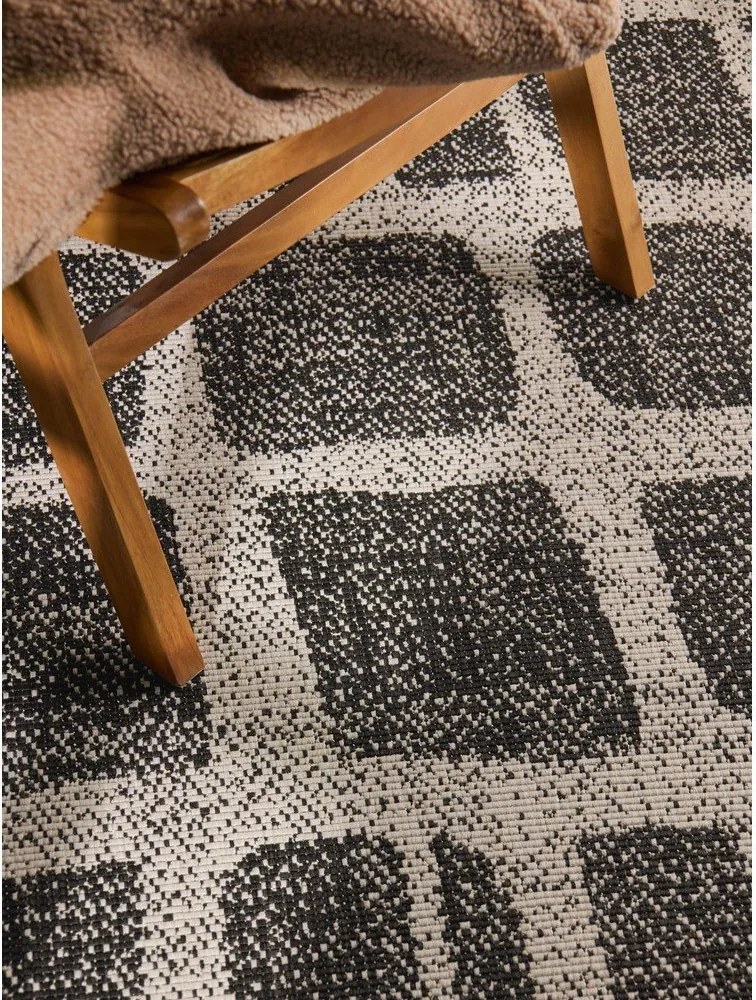 Čierny/krémovobiely vnútorný a vonkajší koberec 160x230 cm Haringey Ruskin – Ted Baker