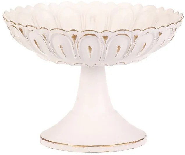 BONTEC Misa kovová - na stojane, 15 cm, aranžovacia, biela Farba: Biela