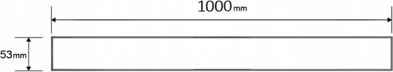 Mexen M13 (2v1) kryt na nerezový žľab 100 cm, nerez, 1019100