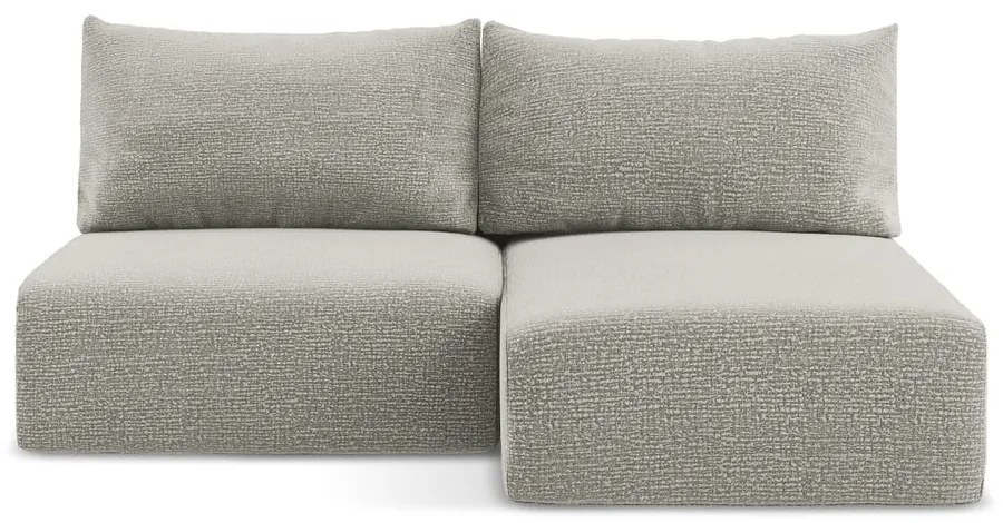 Svetlosivá rozkladacia/s úložným priestorom rohová pohovka (pravý roh) Kalena – Makamii