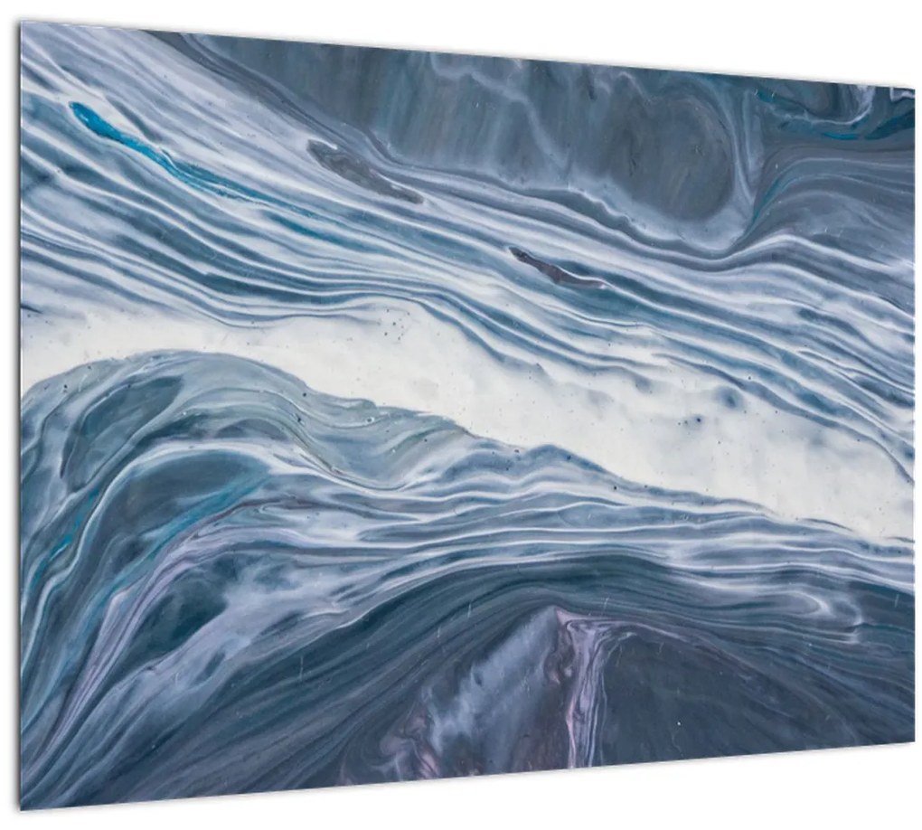 Sklenený obraz abstrakcie (70x50 cm)