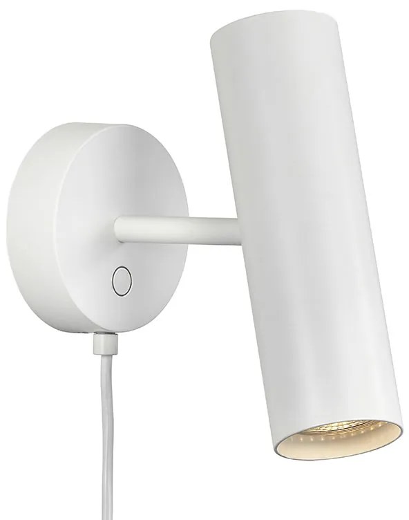 MIB6 | minimalistické nástenné svietidlo s dĺžkou 20cm Farba: Biela