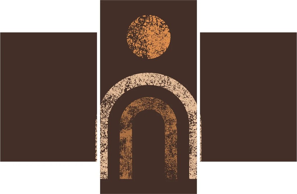 Obraz - Oranžové oblúky N⁰1 (90x60 cm)