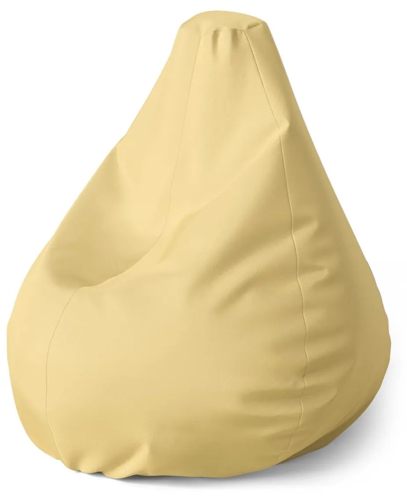 Sablio Sedací vak Pear Žltá vegas - 70 x 95 x 15 cm