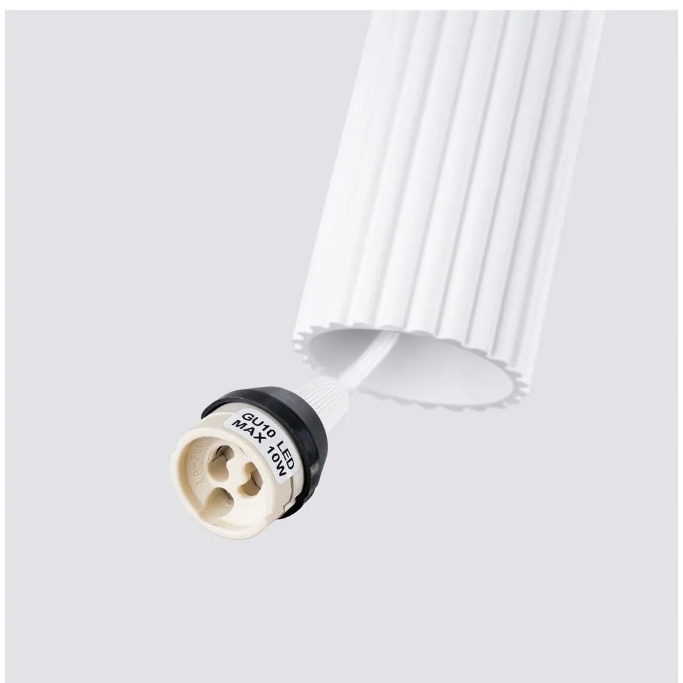 Biele závesné svietidlo Gleam – Sollux