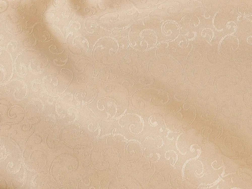 Biante Teflónový štvorcový obrus TF-092 Ornamenty - béžová light 70x70 cm