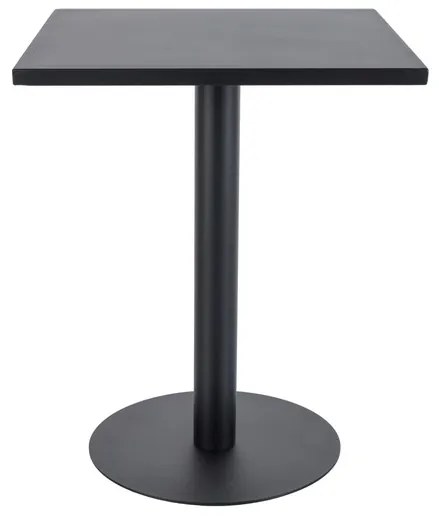 Hranatý barový stůl Pub 60 cm černý