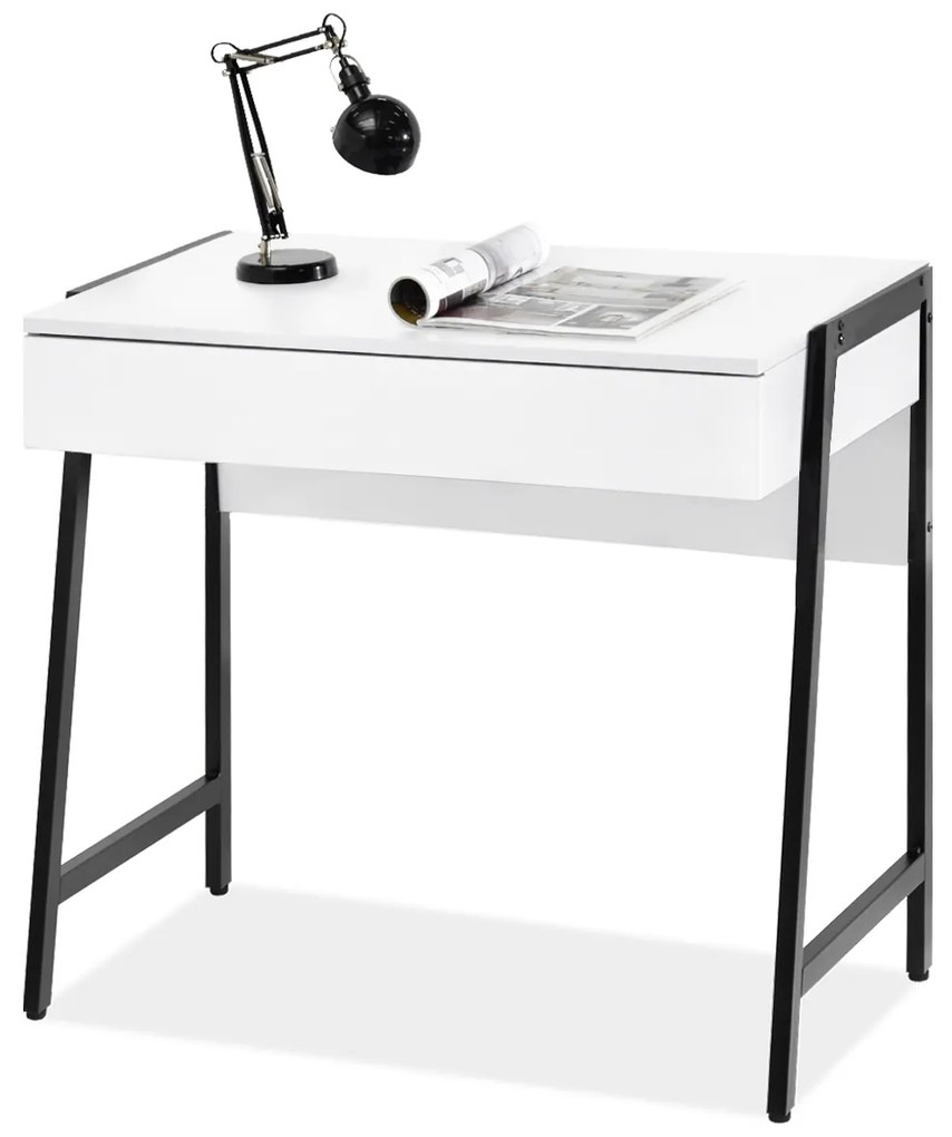 PC stolík Norway (biela + čierna). Akcia -10%. Vlastná spoľahlivá doprava až k Vám domov. 1109800