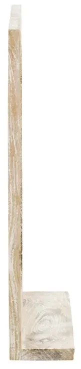 furniture-nabytek.cz - Masivní koupelnové zrcadlo Bitna z mangového dřeva, lakované, přírodní – 65×15×70 cm