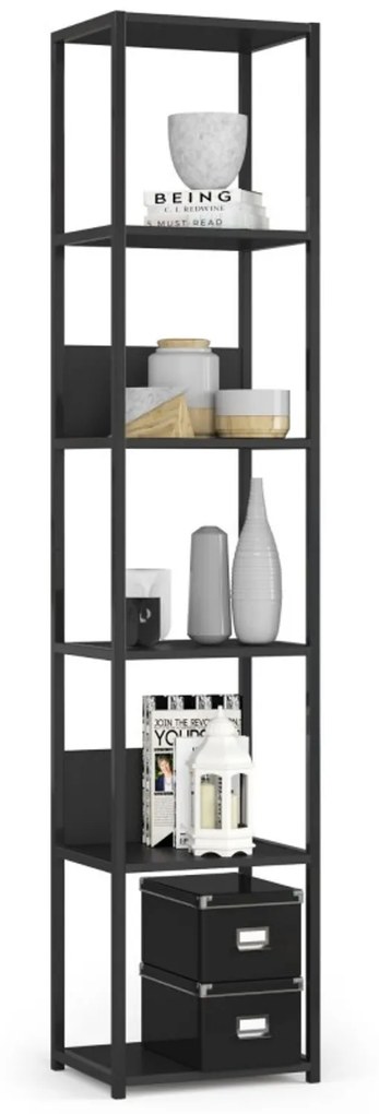 Regál 400, čierna/čierna