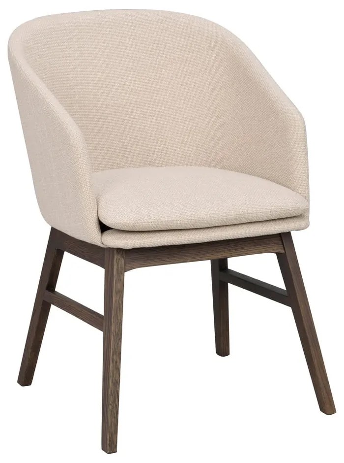 Béžové čalúnené jedálenské kreslá v súprave 2 ks Windham – Rowico