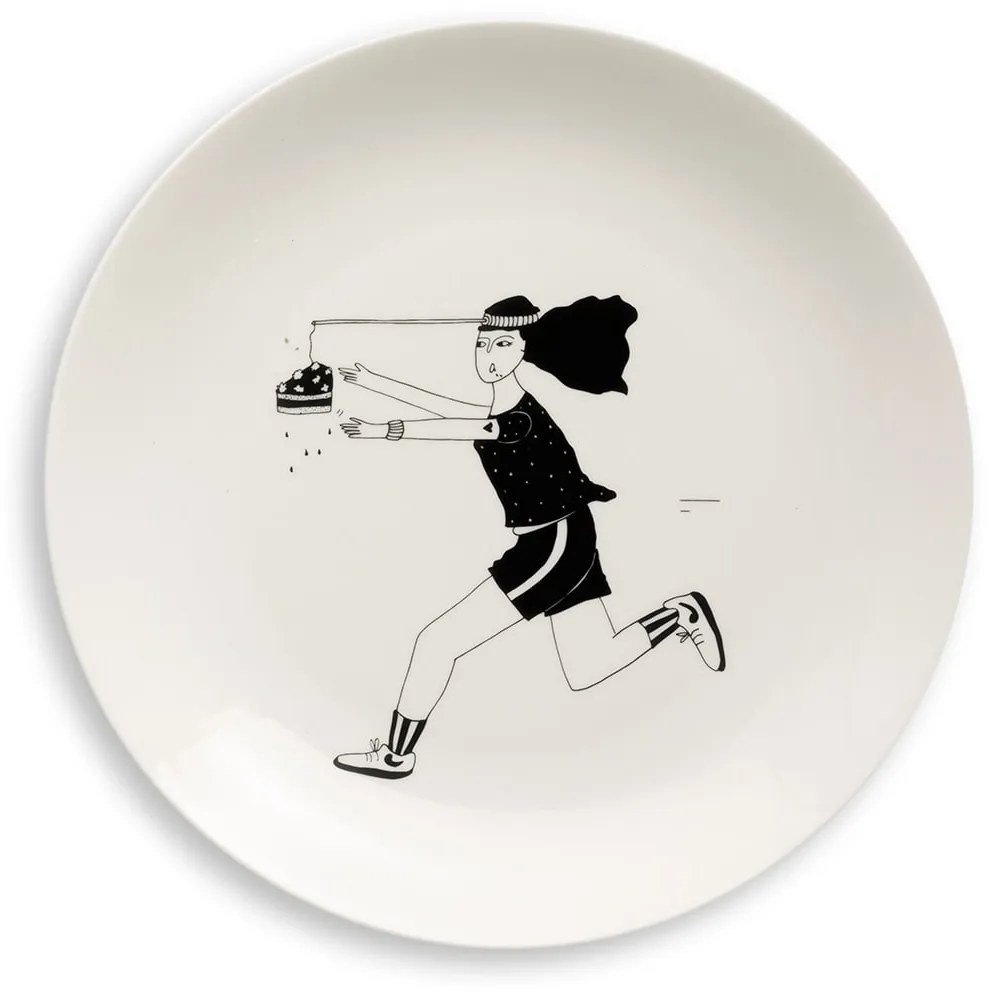 helen b Porcelánový tanier motivation is key 23 cm