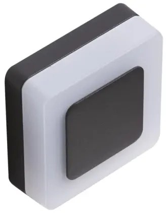 LED vonkajšie nástenné osvetlenie Enok Square 3000K čierne