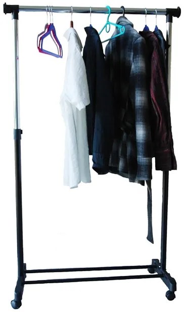 Vešiakový stojan na kolieskach OTTO čierny