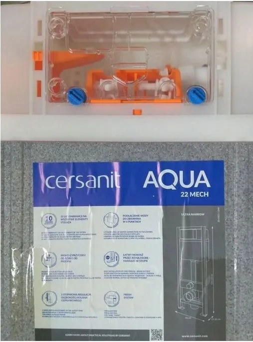 Cersanit Presto - Tlačidlo pre Cersanit modul Aqua, Link, Hi-tec, Hit, čierna matná, K97-418