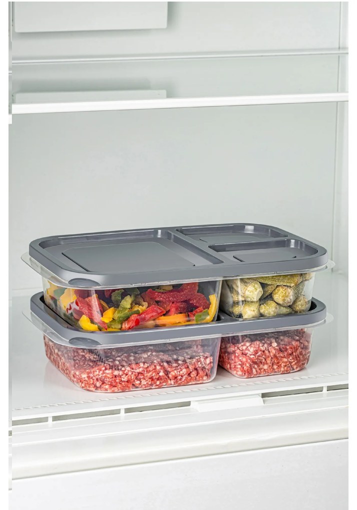 Sada 2 ks potravinových boxů LUY šedá