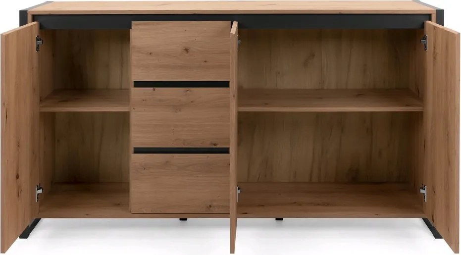 Široká komoda Denver, dub artisan/antracit